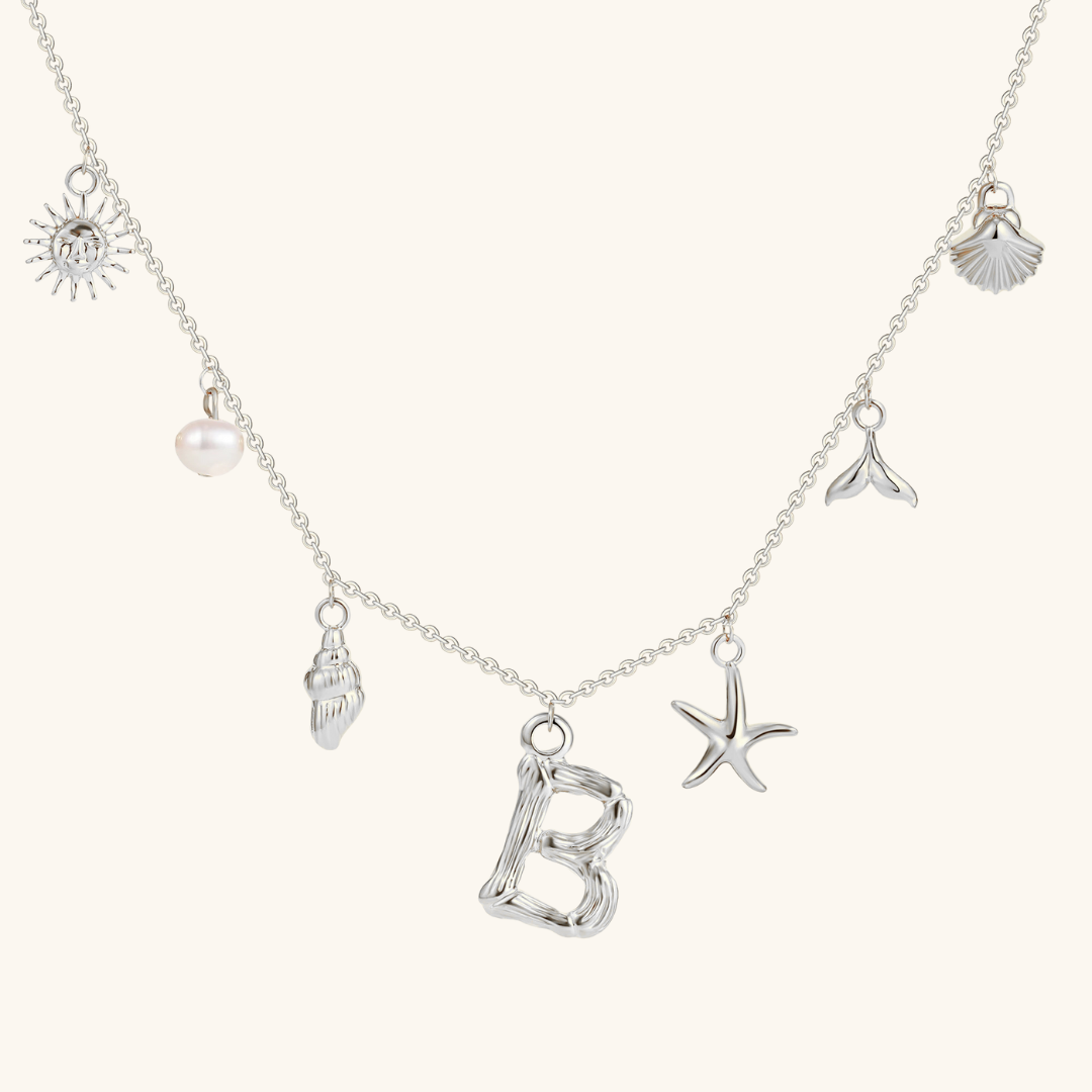 Avaria Ocean Initial Necklace Image