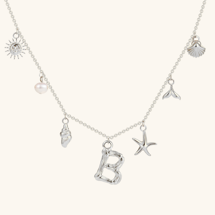 Avaria Ocean Initial Necklace