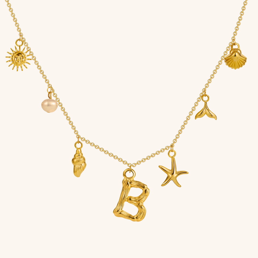 Avaria Ocean Initial Necklace Image