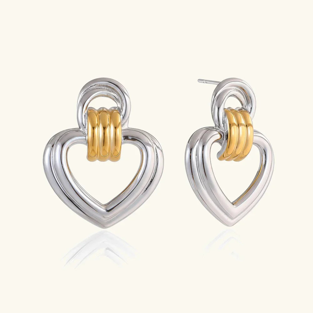 Charmie Gold Heart Earrings Image