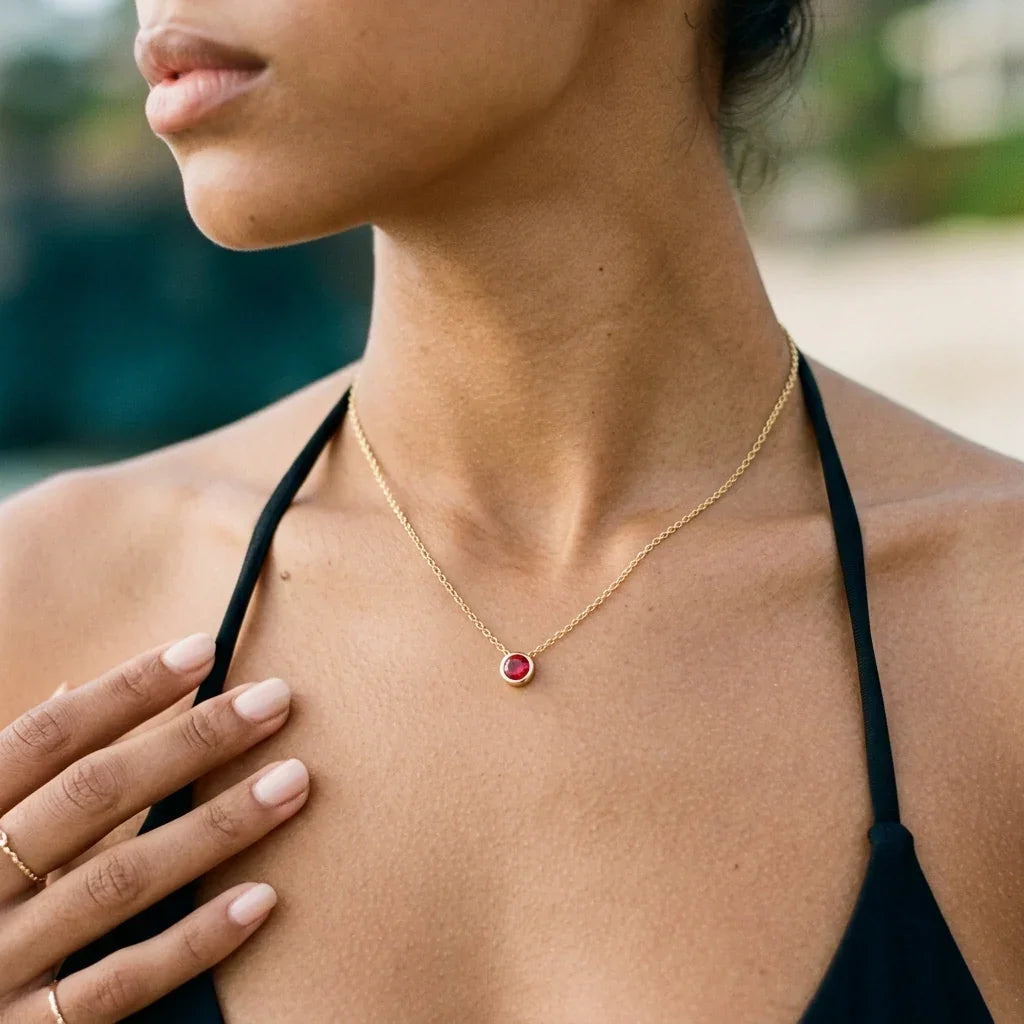 Amelia Birthstone Necklace Image