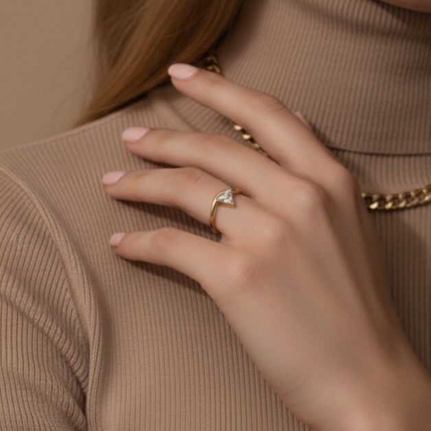 Prisma Diamond Gold Ring Image