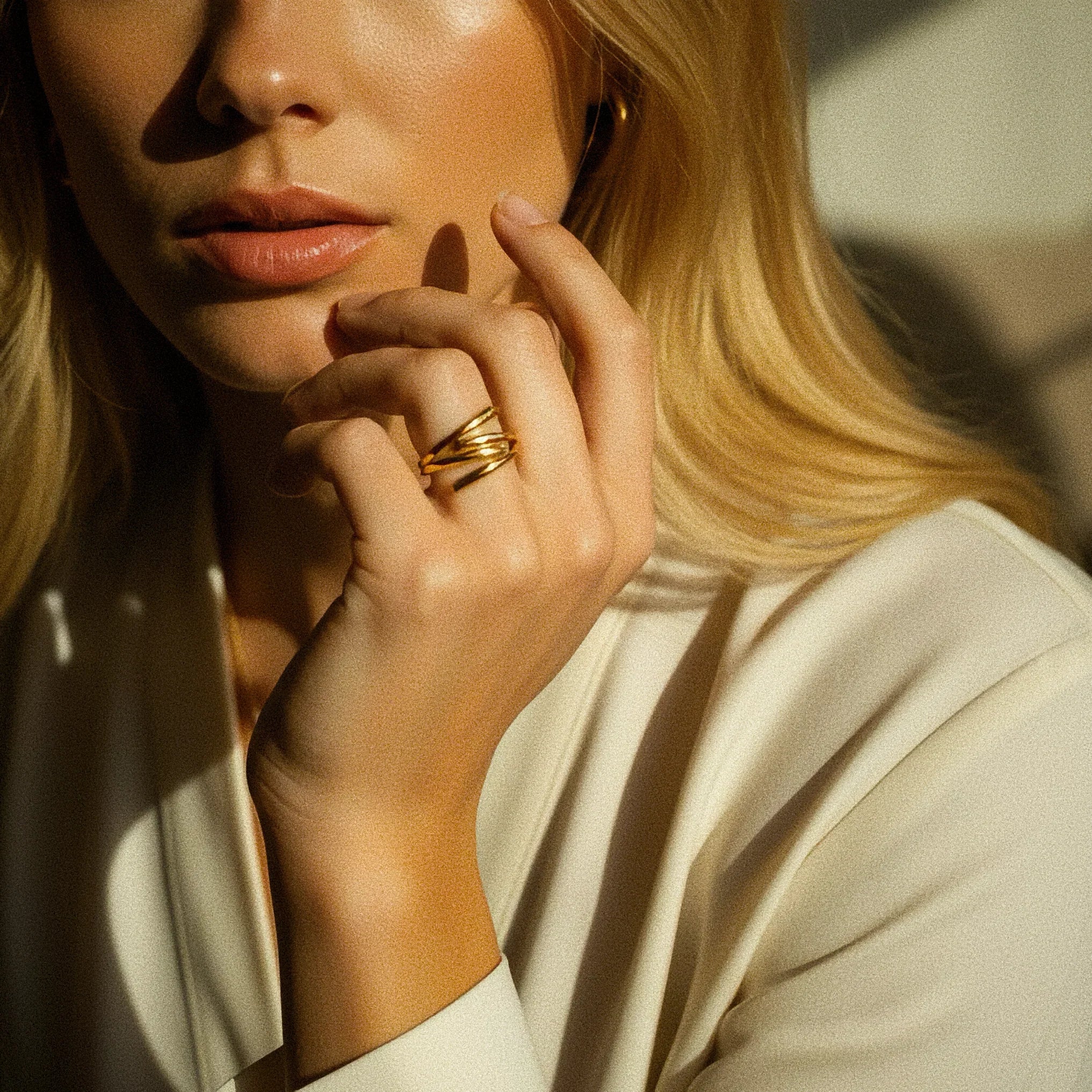 Shay Contemporary Gold Ring Image