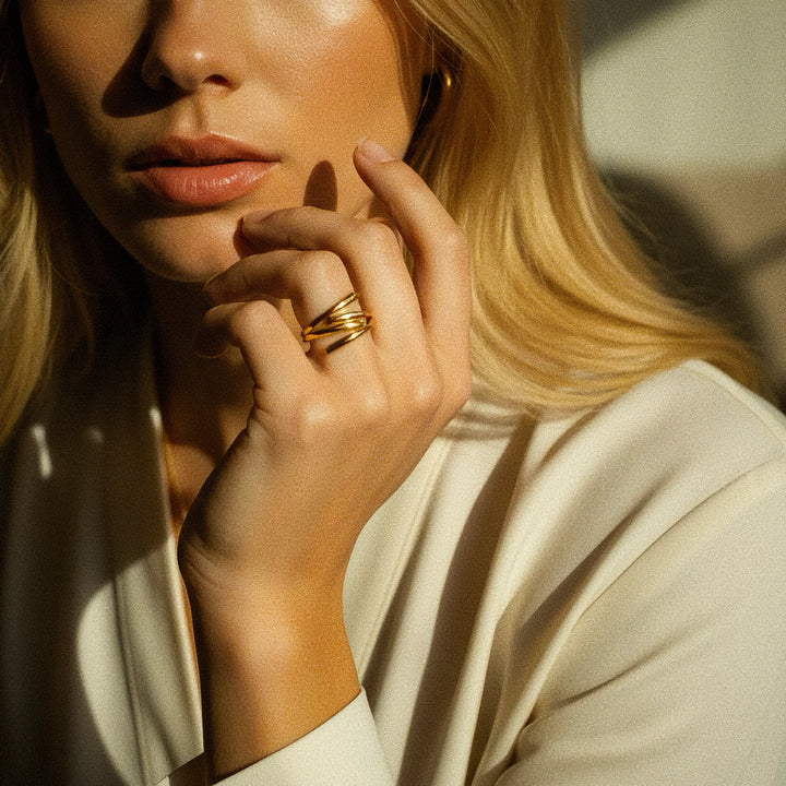 Shay Contemporary Gold Ring