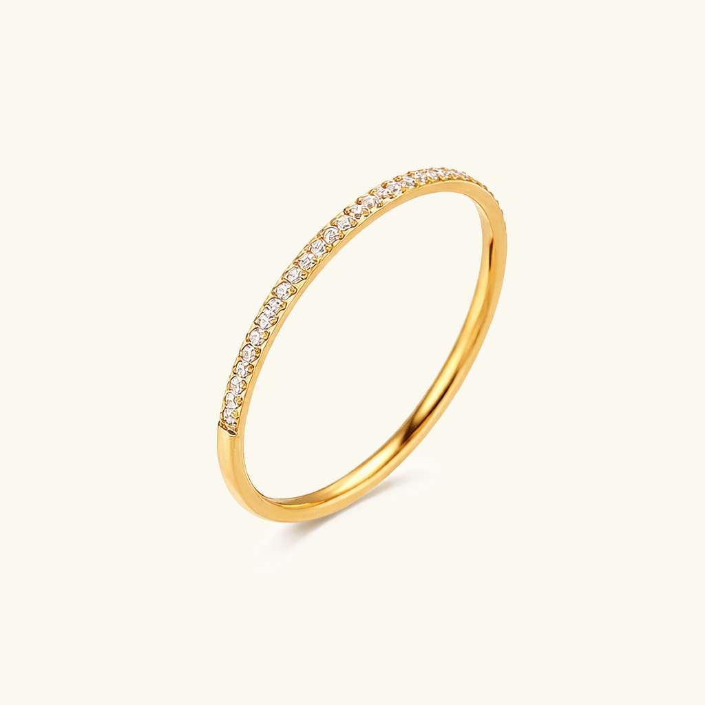 Zarra Paved Gold Ring Image