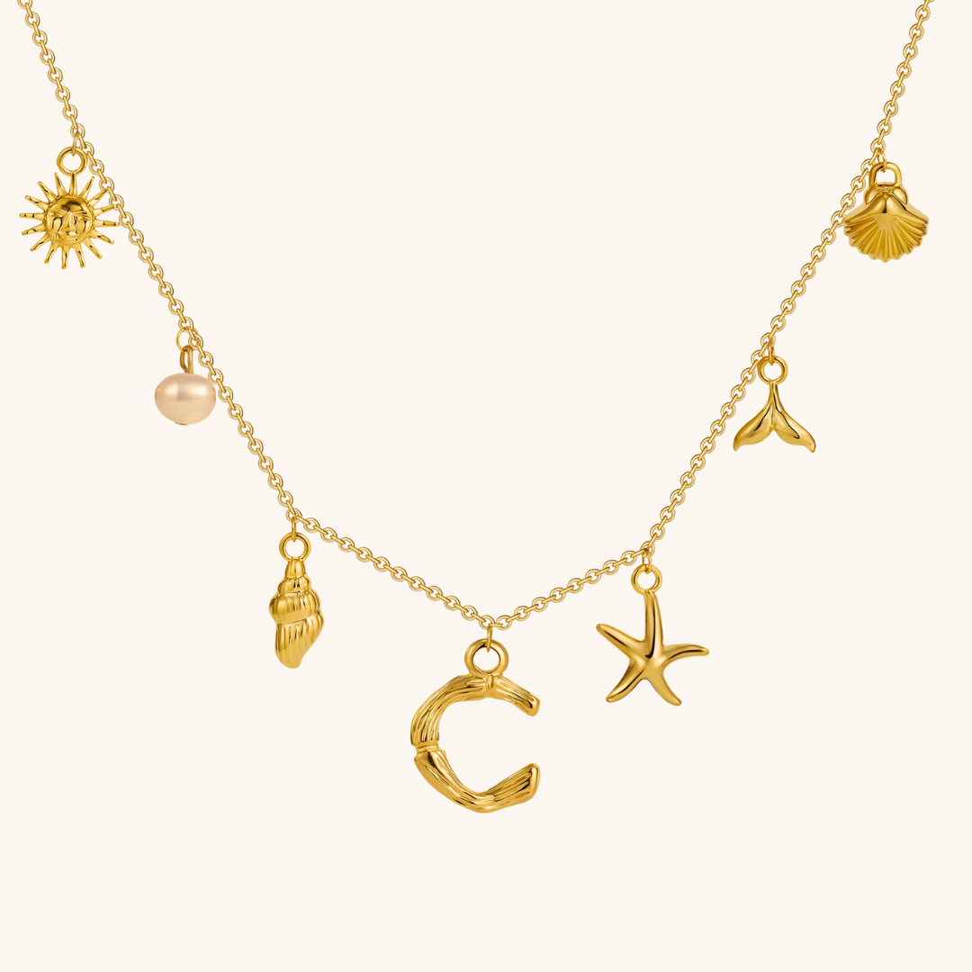Avaria Ocean Initial Necklace Image