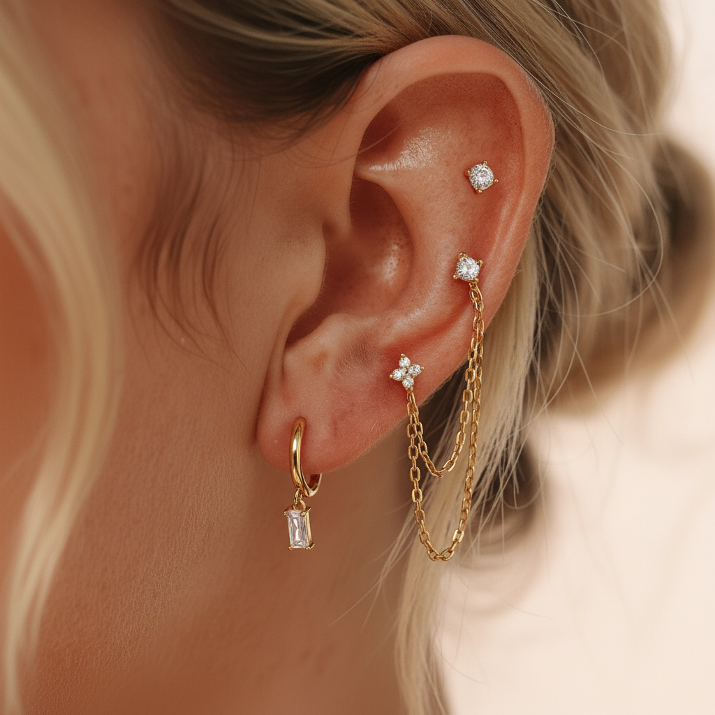 Dina Essential Diamond Earrings Bundle