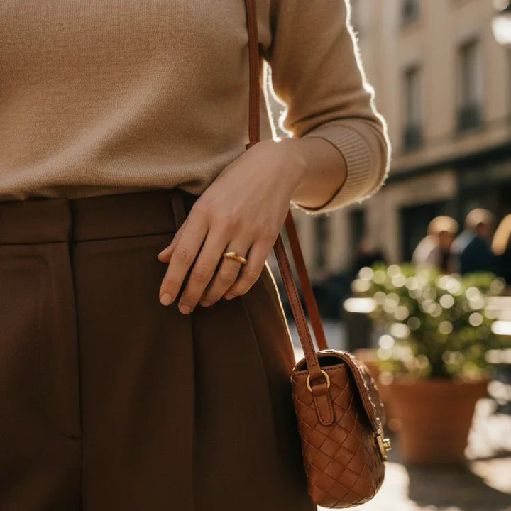 Lunaria Gold Wave Ring