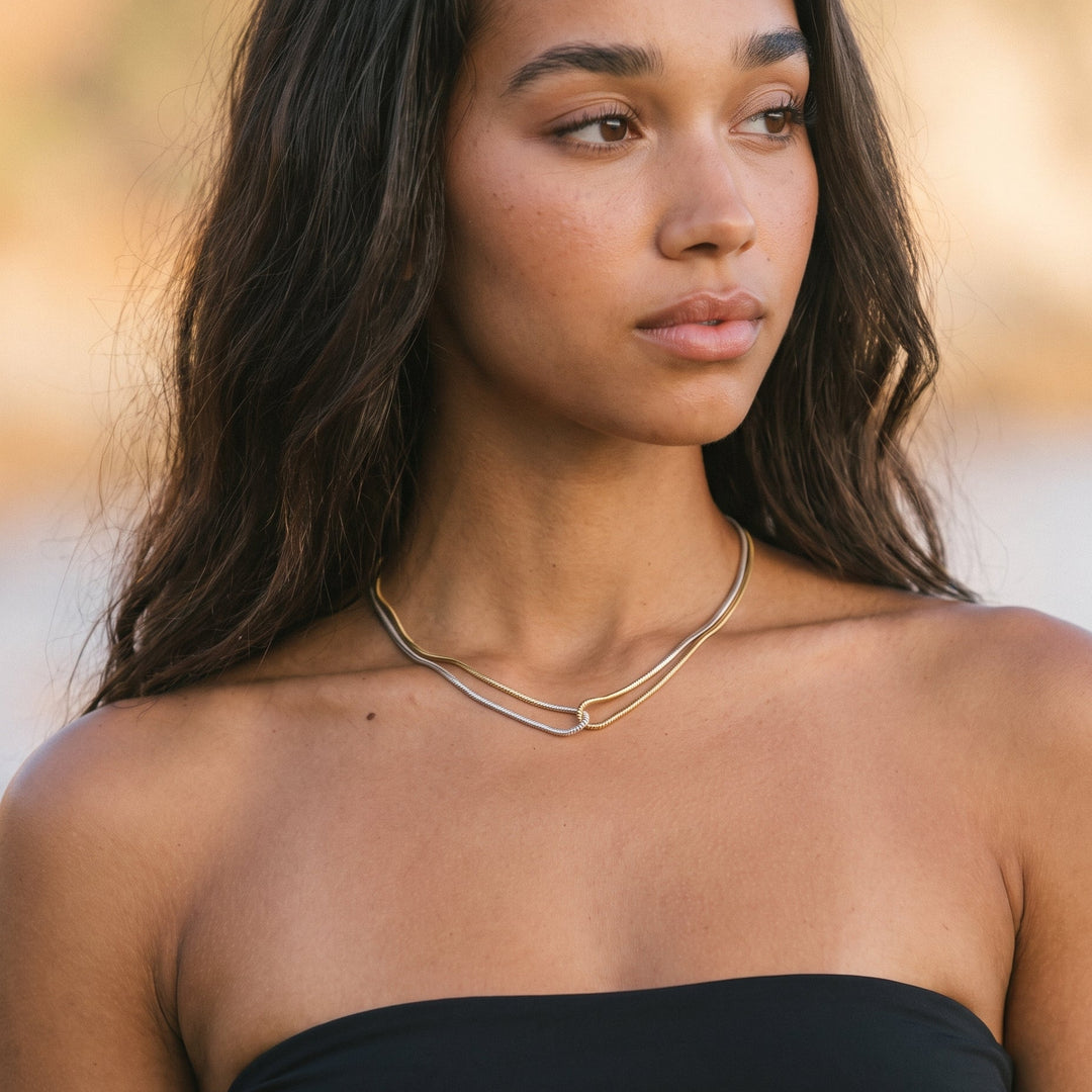 Talia Two Tone Necklace