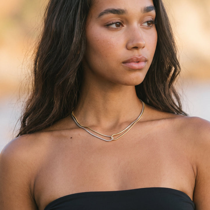 Talia Two Tone Necklace