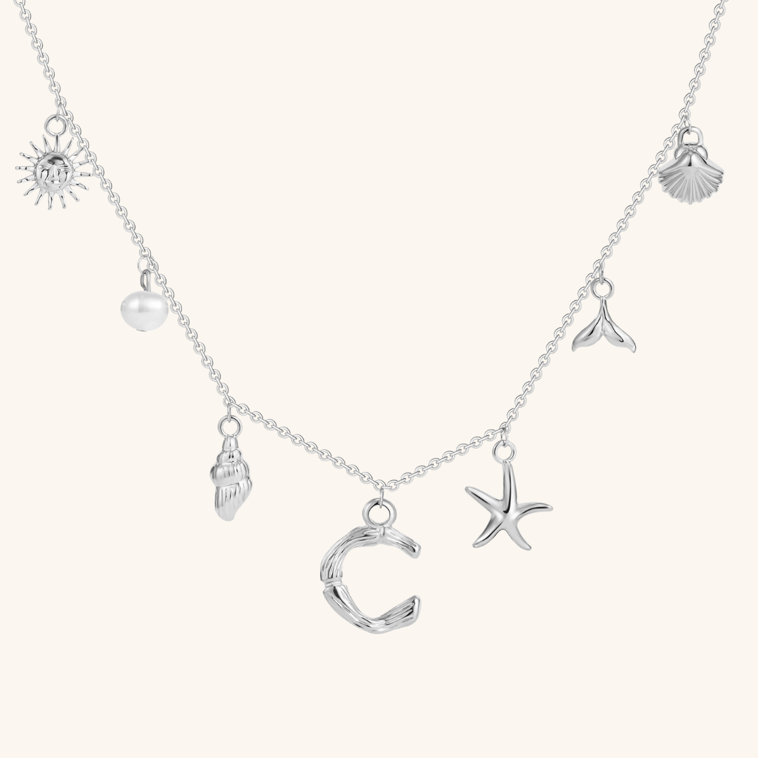 Avaria Ocean Initial Necklace Image