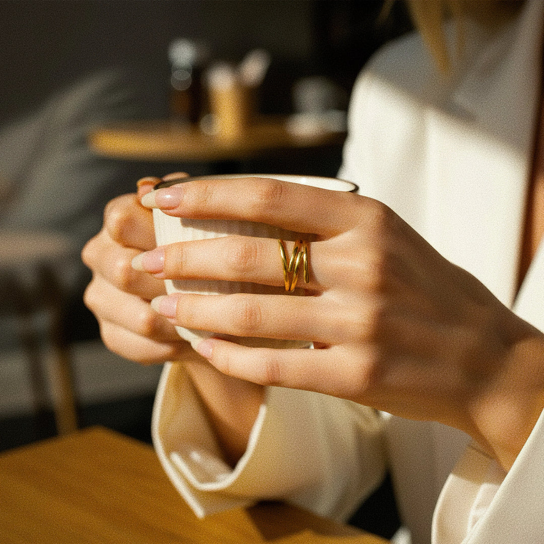 Shay Contemporary Gold Ring