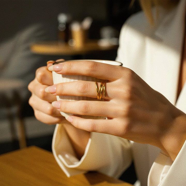 Shay Contemporary Gold Ring