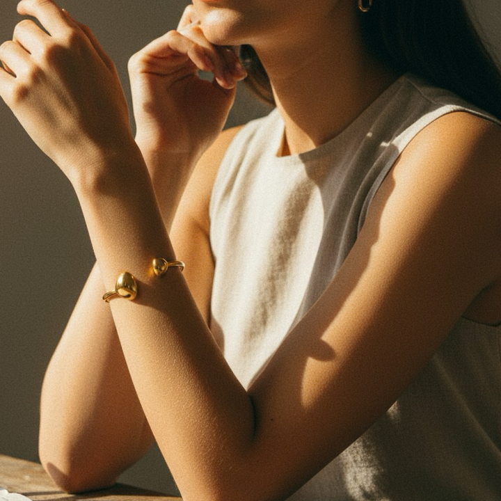 Mallory Minimalist Gold Cuff