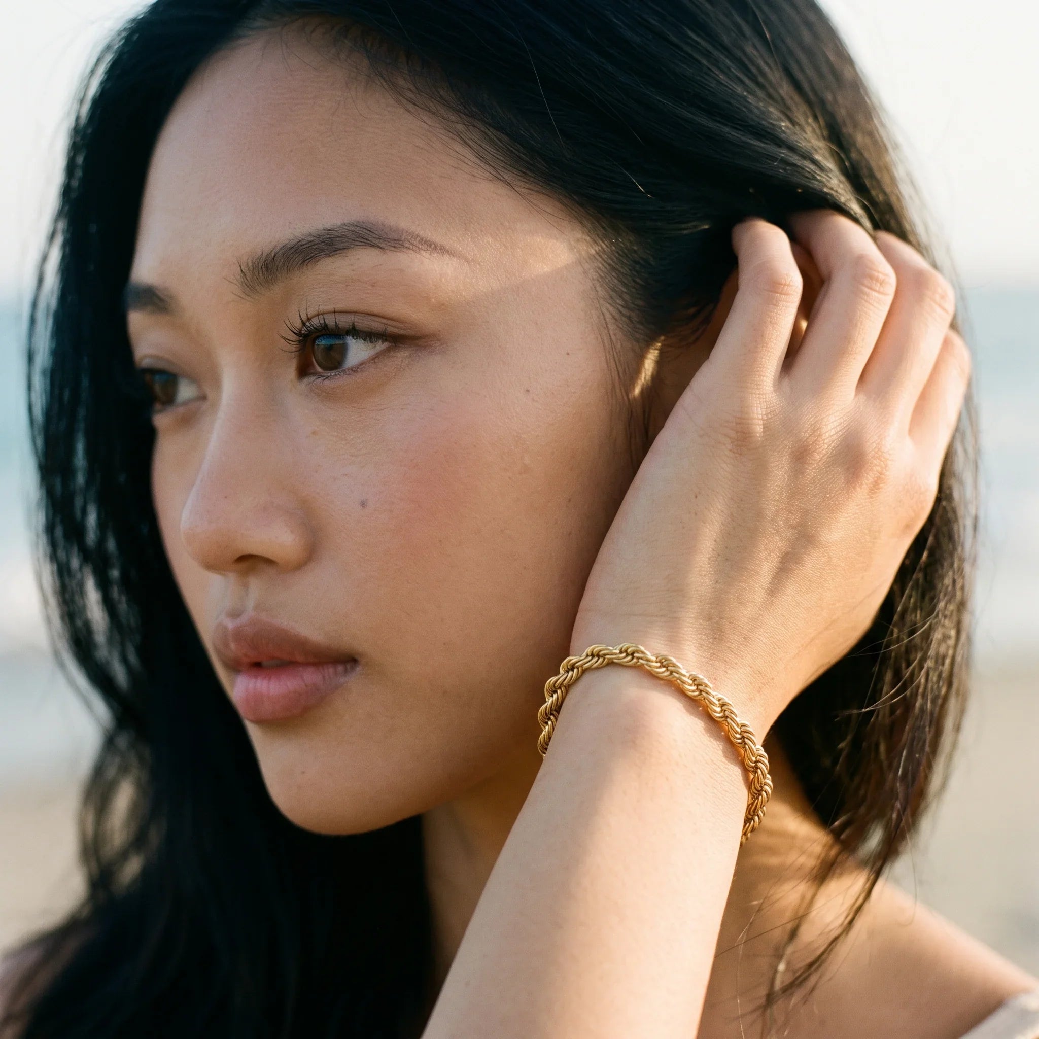 Gigi Rope Chain Gold Bracelet Image