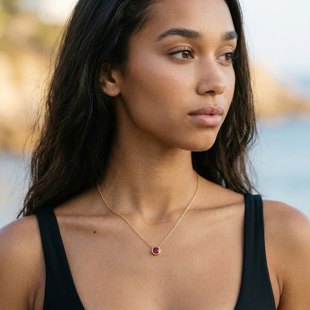 Amelia Birthstone Necklace Image