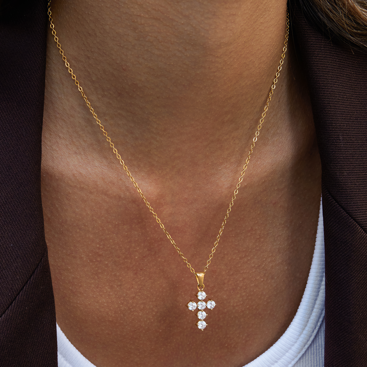 Wynter Diamond Cross Necklace