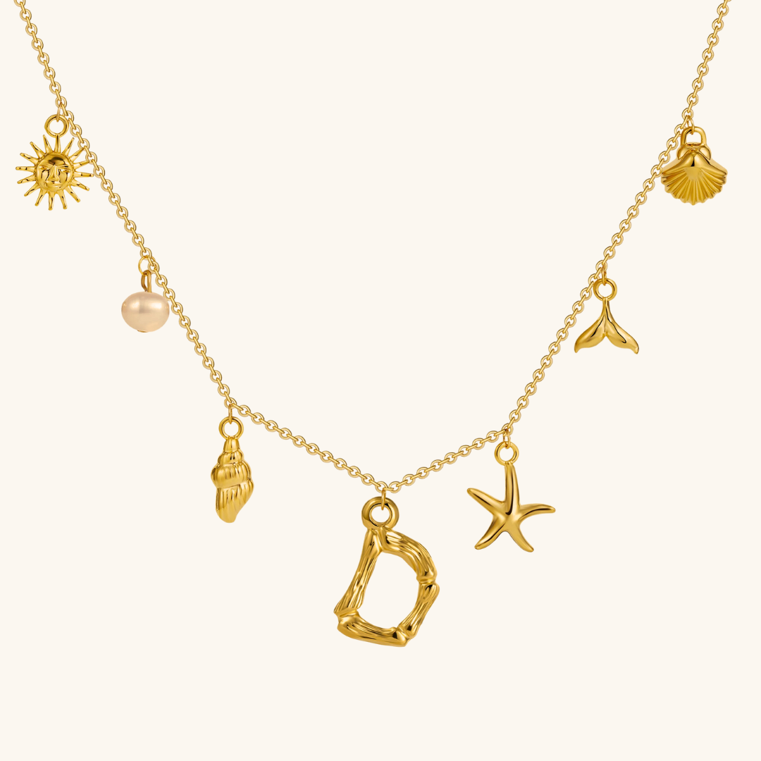 Avaria Ocean Initial Necklace Image