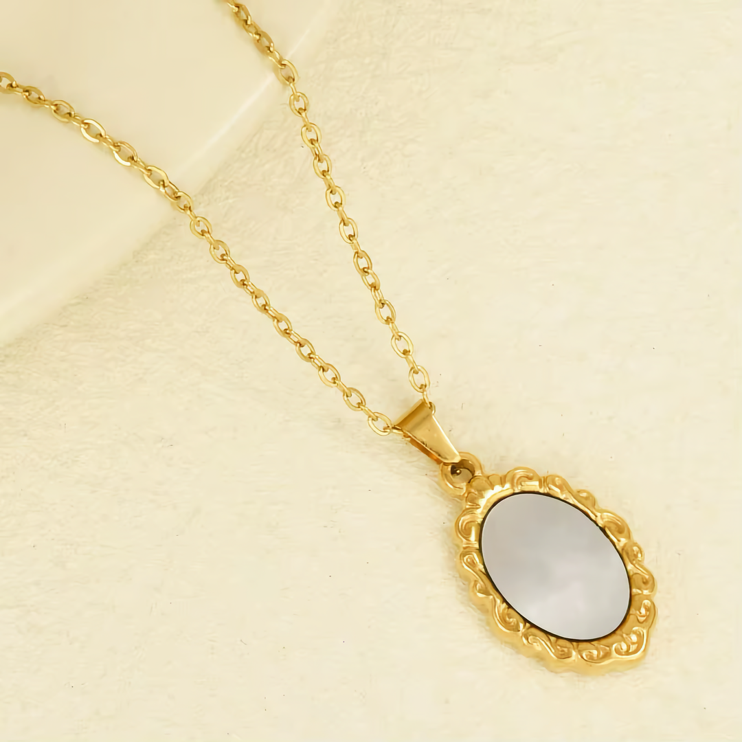 Roselle Vintage Mother Of Pearl Pendant