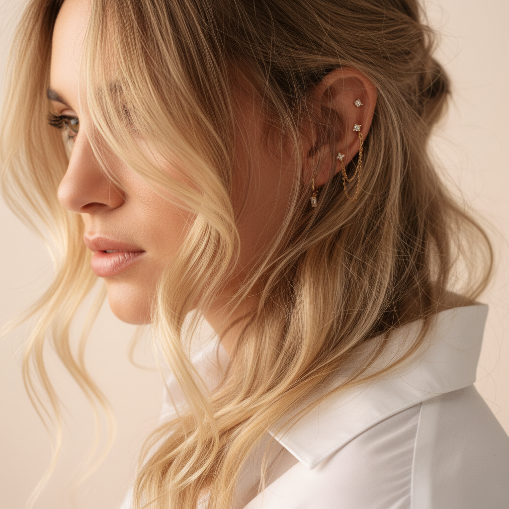 Dina Essential Diamond Earrings Bundle Image