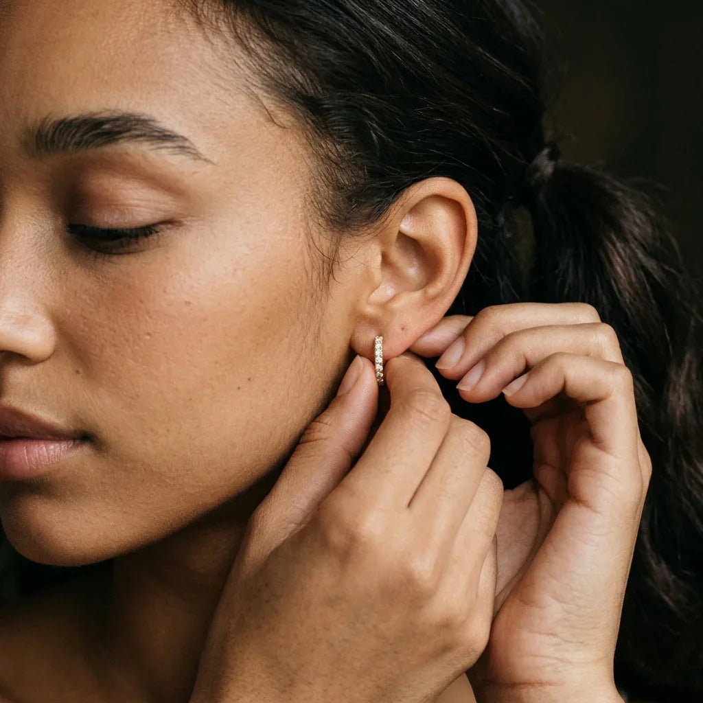 Alexandria Huggie Earrings Image