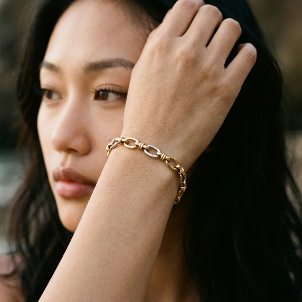 Addison Two Tone Gold Bracelet Image