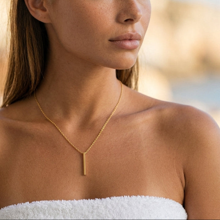 Allison Gold Bar Necklace