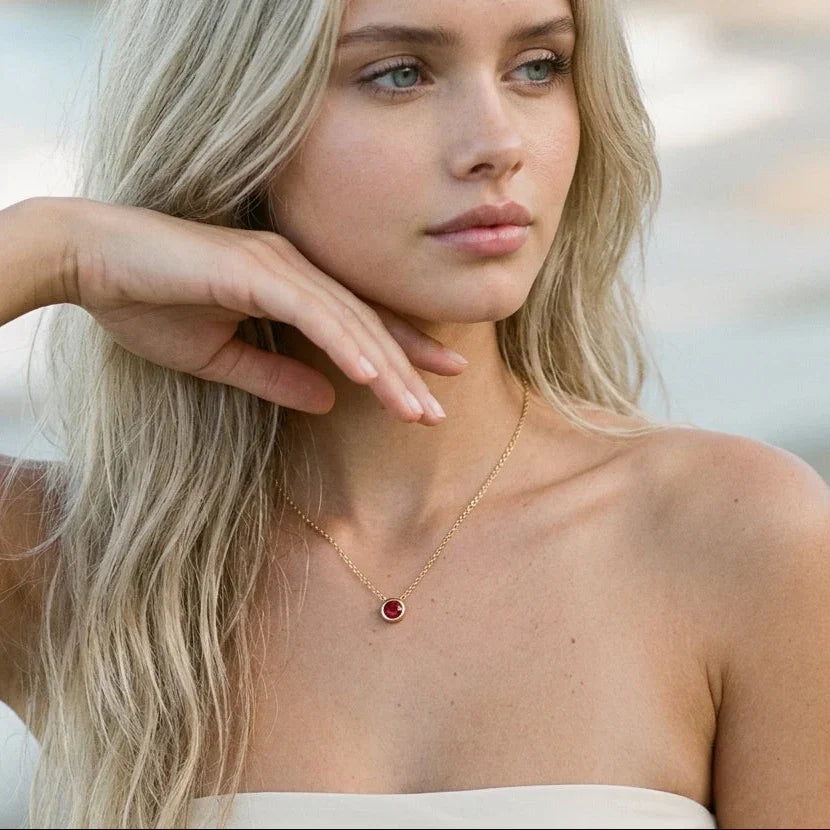 Amelia Birthstone Necklace Image
