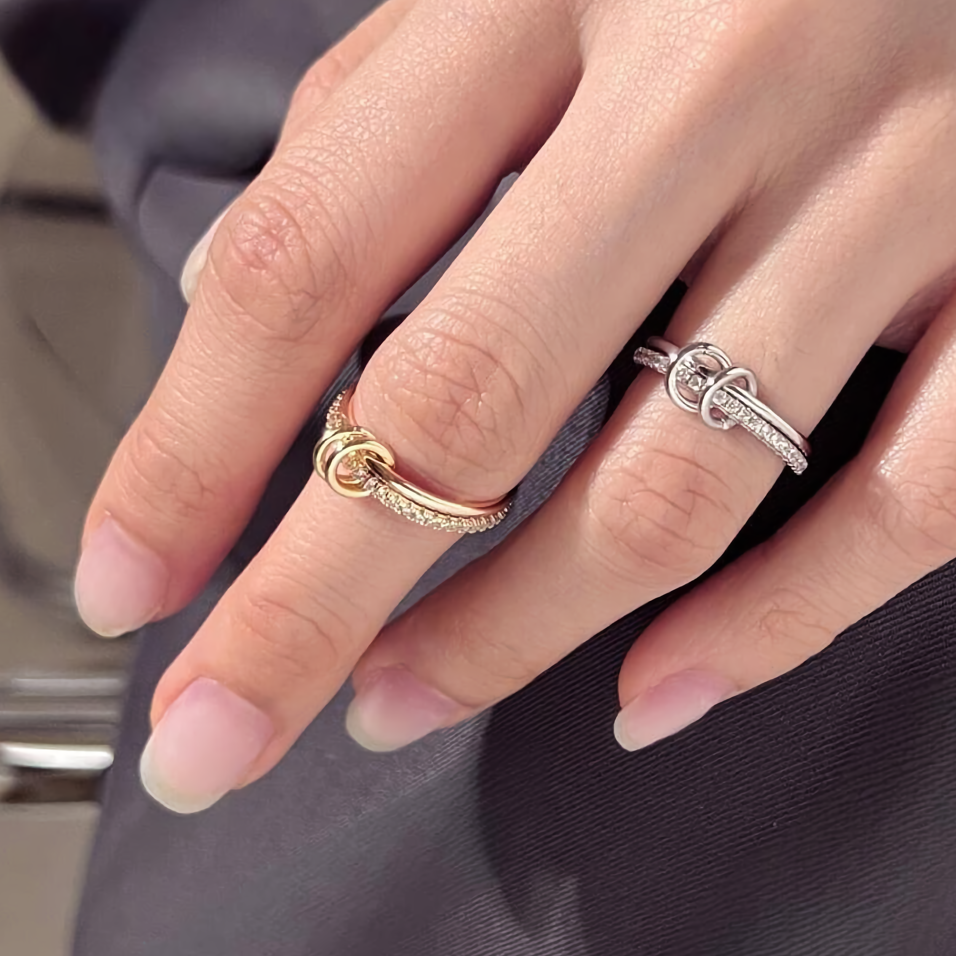 Adela Stacked Diamond Ring Image