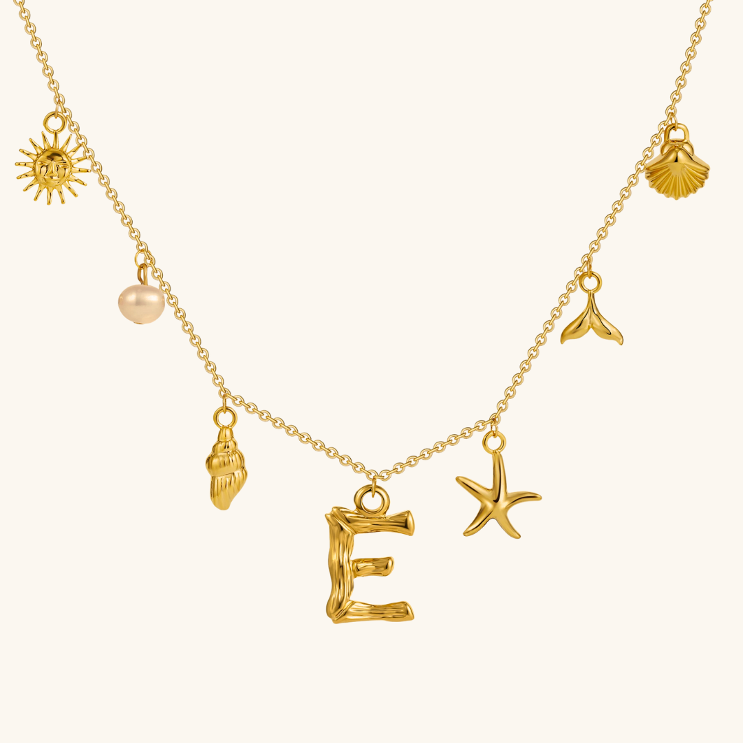 Avaria Ocean Initial Necklace Image