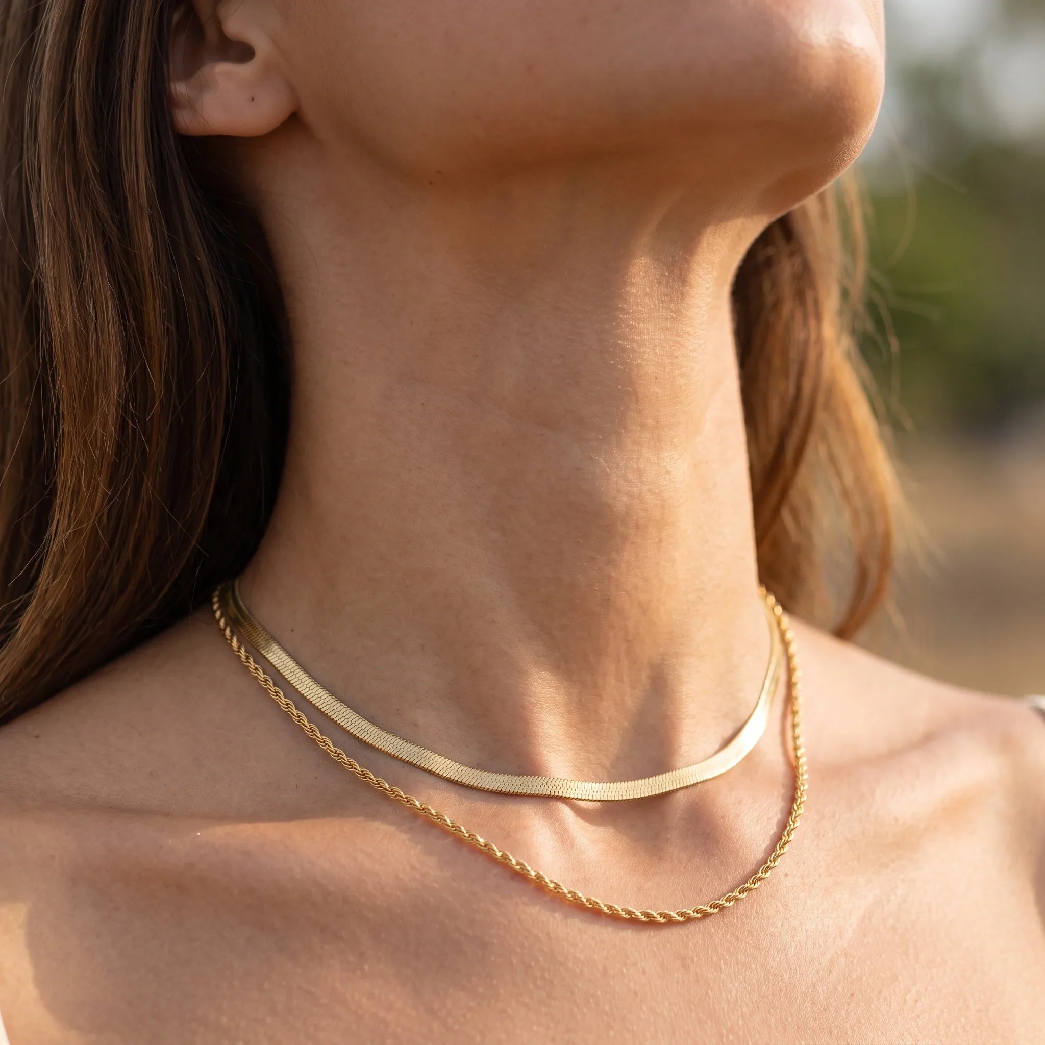 Hailey Layered Gold Chain Necklace Image