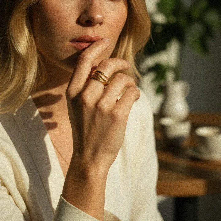Shay Contemporary Gold Ring
