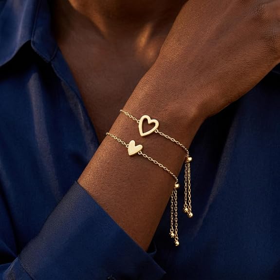 Amoura Matching Hearts Bracelet Set Image