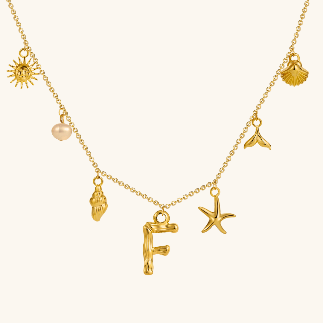 Avaria Ocean Initial Necklace Image
