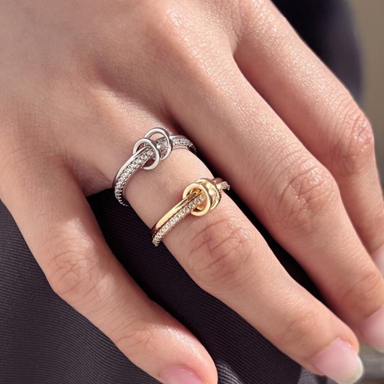 Adela Stacked Diamond Ring Image