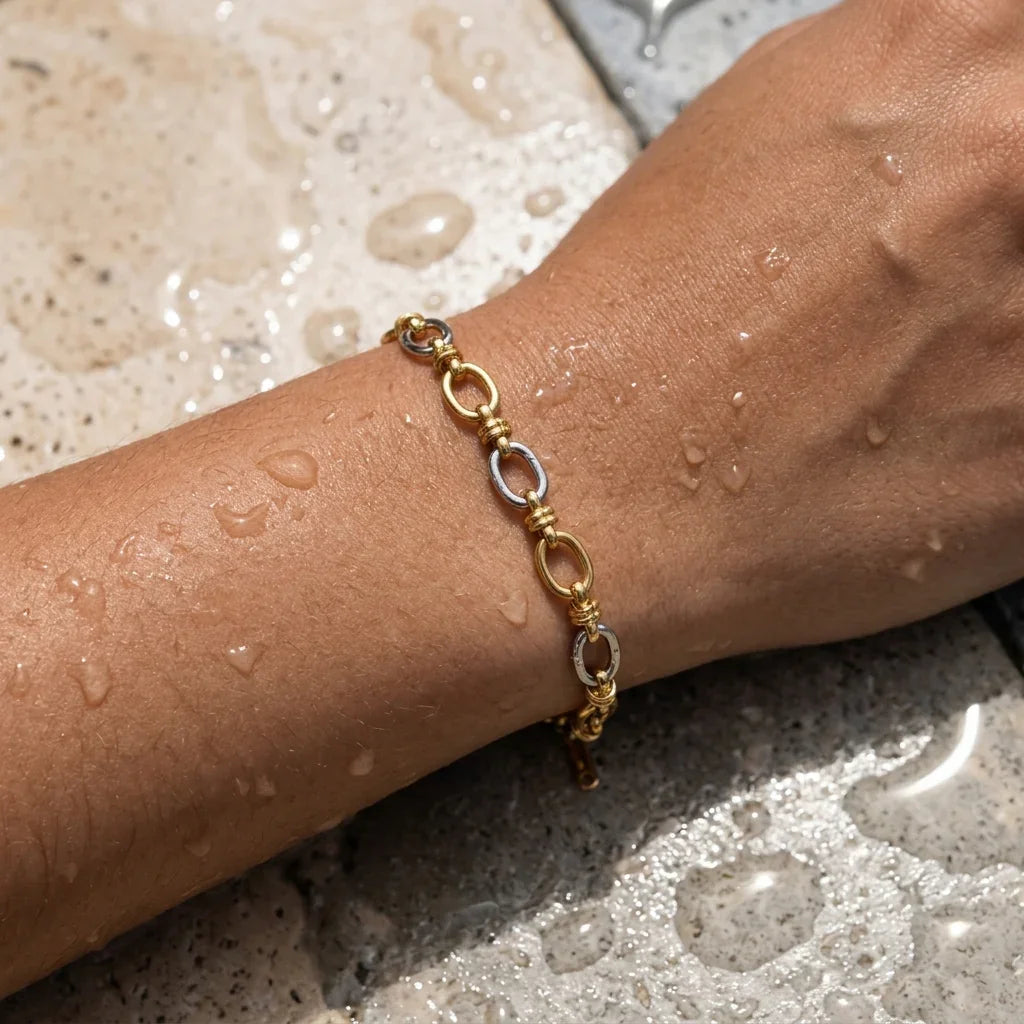Addison Two Tone Gold Bracelet Image