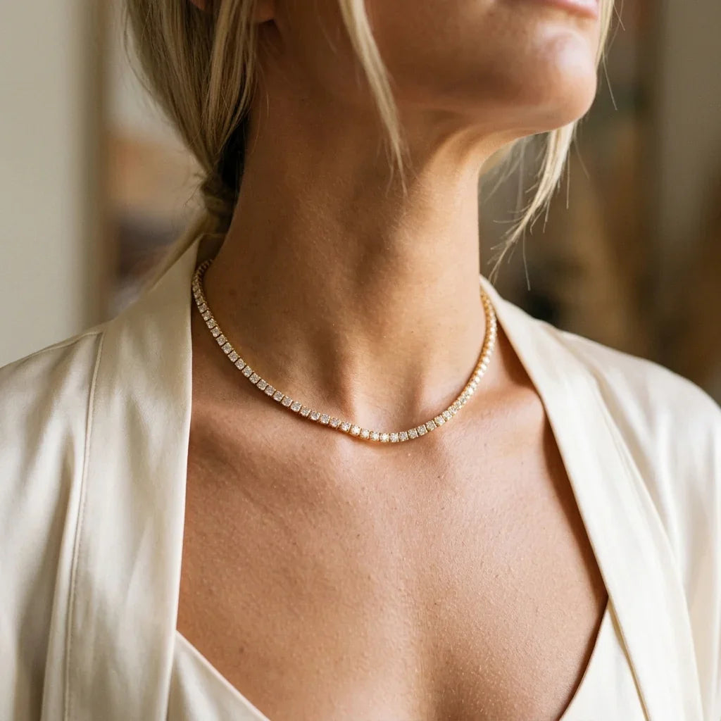 Isolde Diamond Tennis Necklace Image