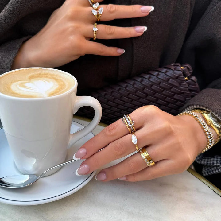 Chastity Diamond Ring Stack