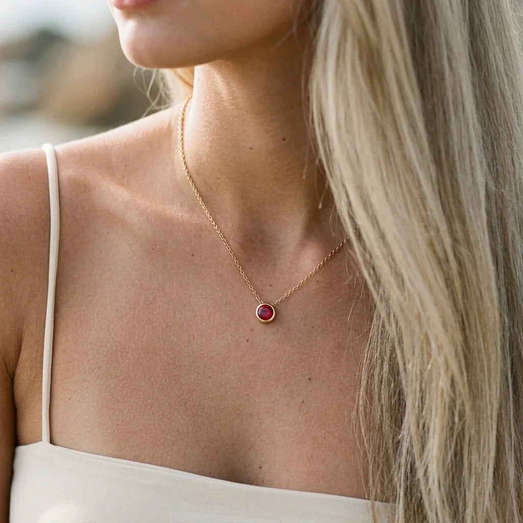 Amelia Birthstone Necklace Image