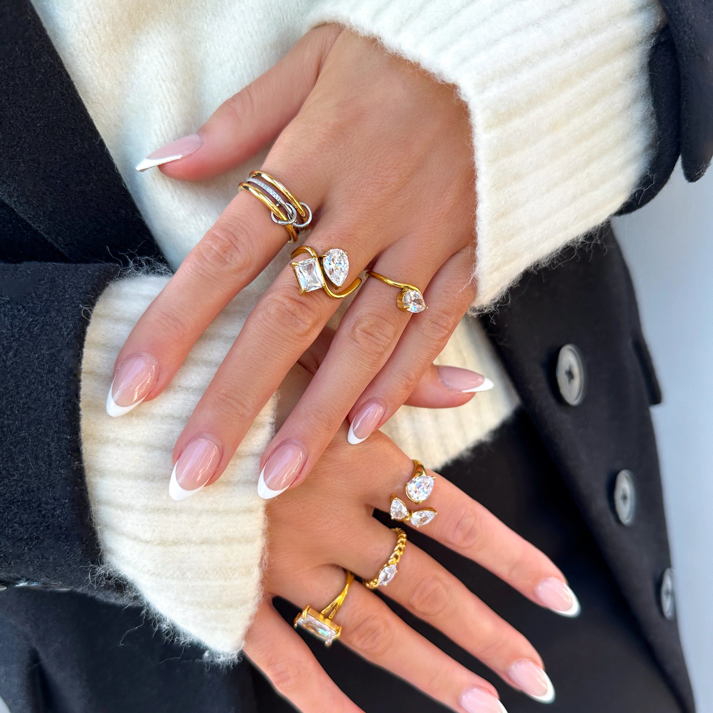 Chastity Diamond Ring Stack Image