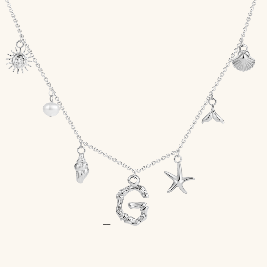 Avaria Ocean Initial Necklace Image