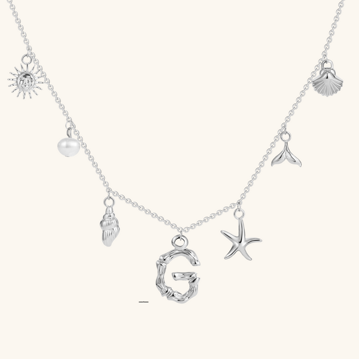 Avaria Ocean Initial Necklace
