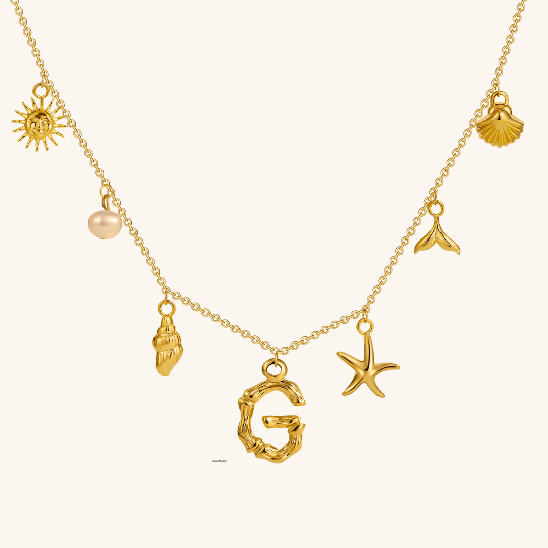 Avaria Ocean Initial Necklace Image