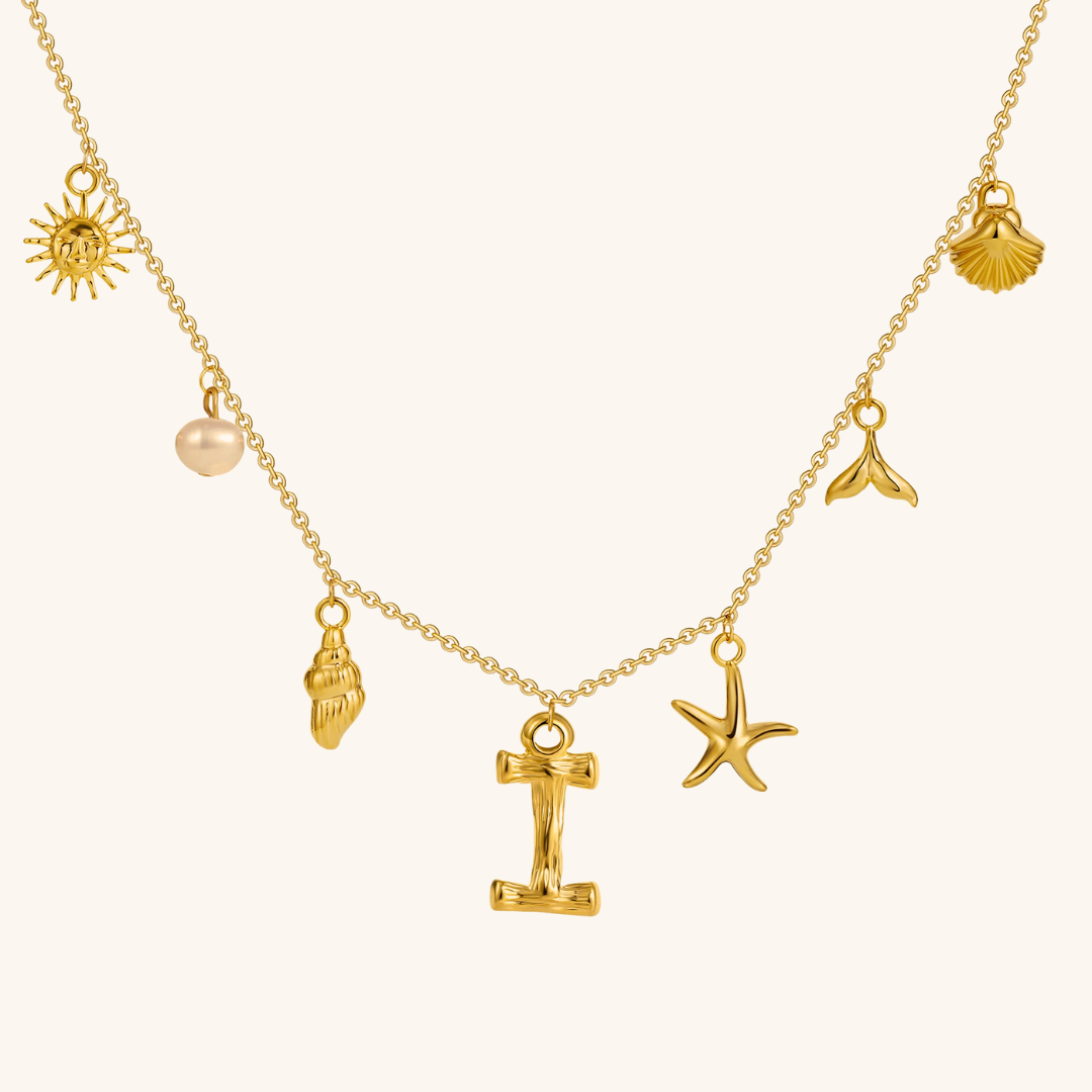 Avaria Ocean Initial Necklace Image