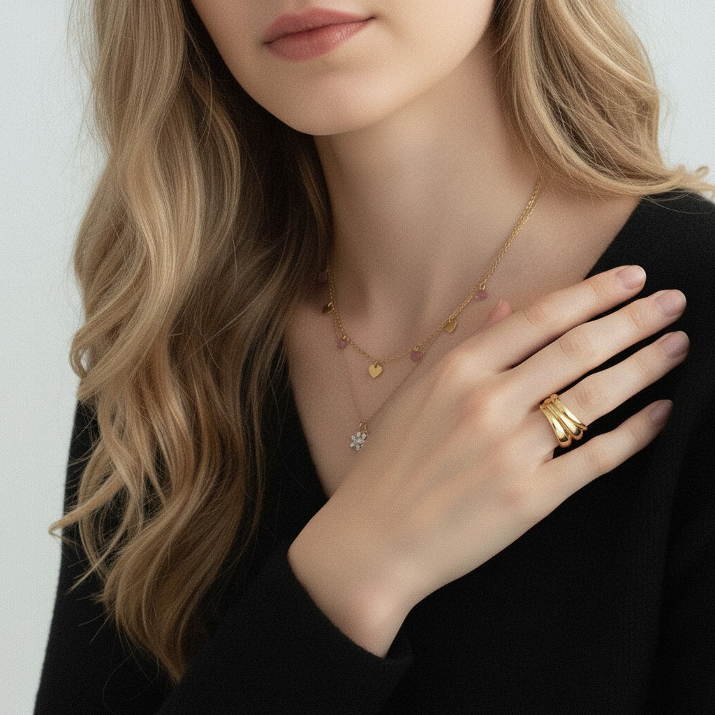 Gala Gold Heart Necklace Image