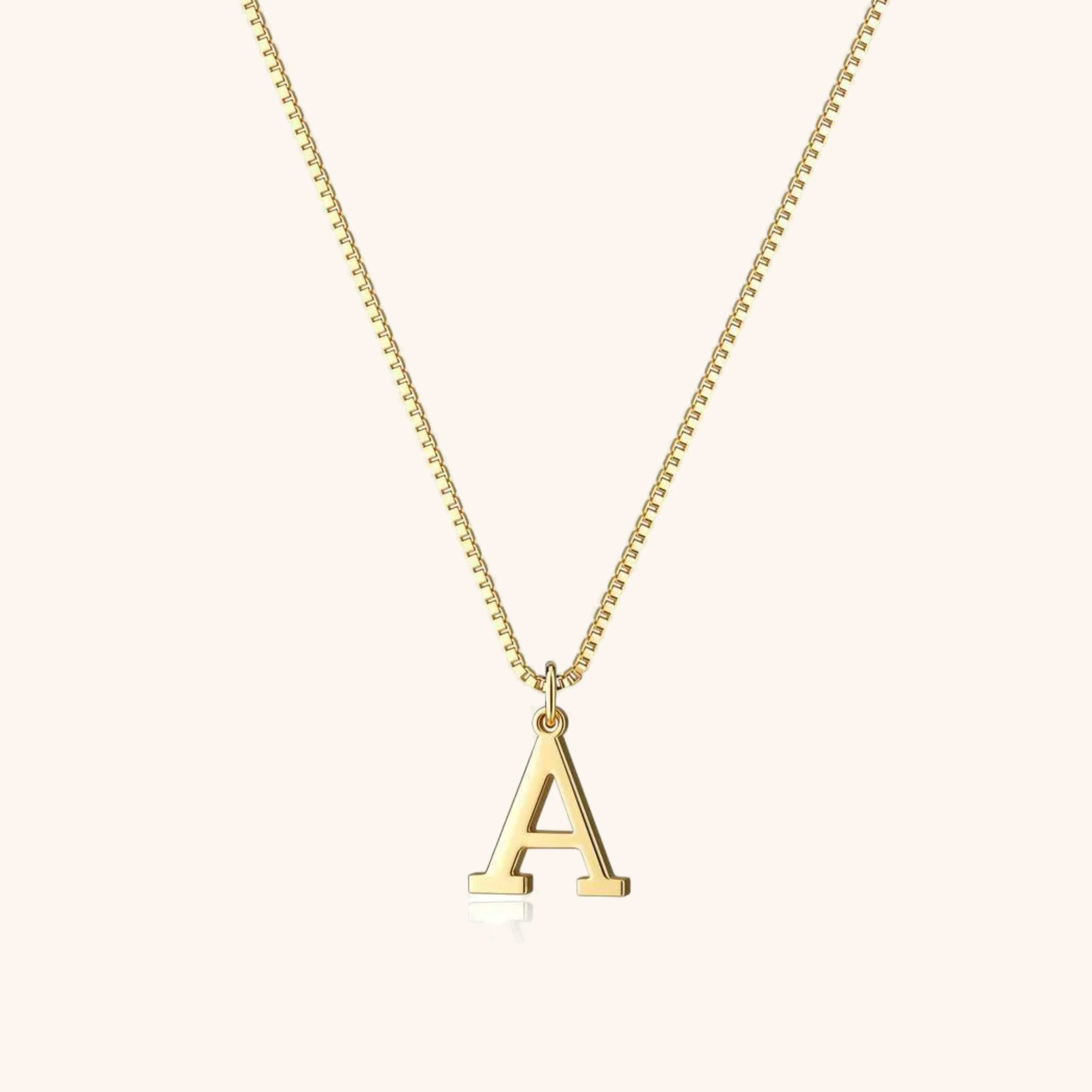 Therese Letter Initial Gold Necklace Image