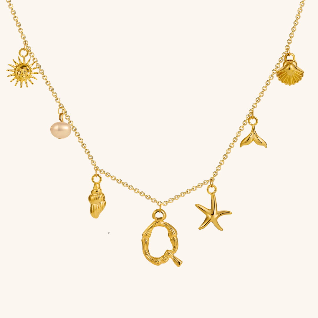 Avaria Ocean Initial Necklace Image