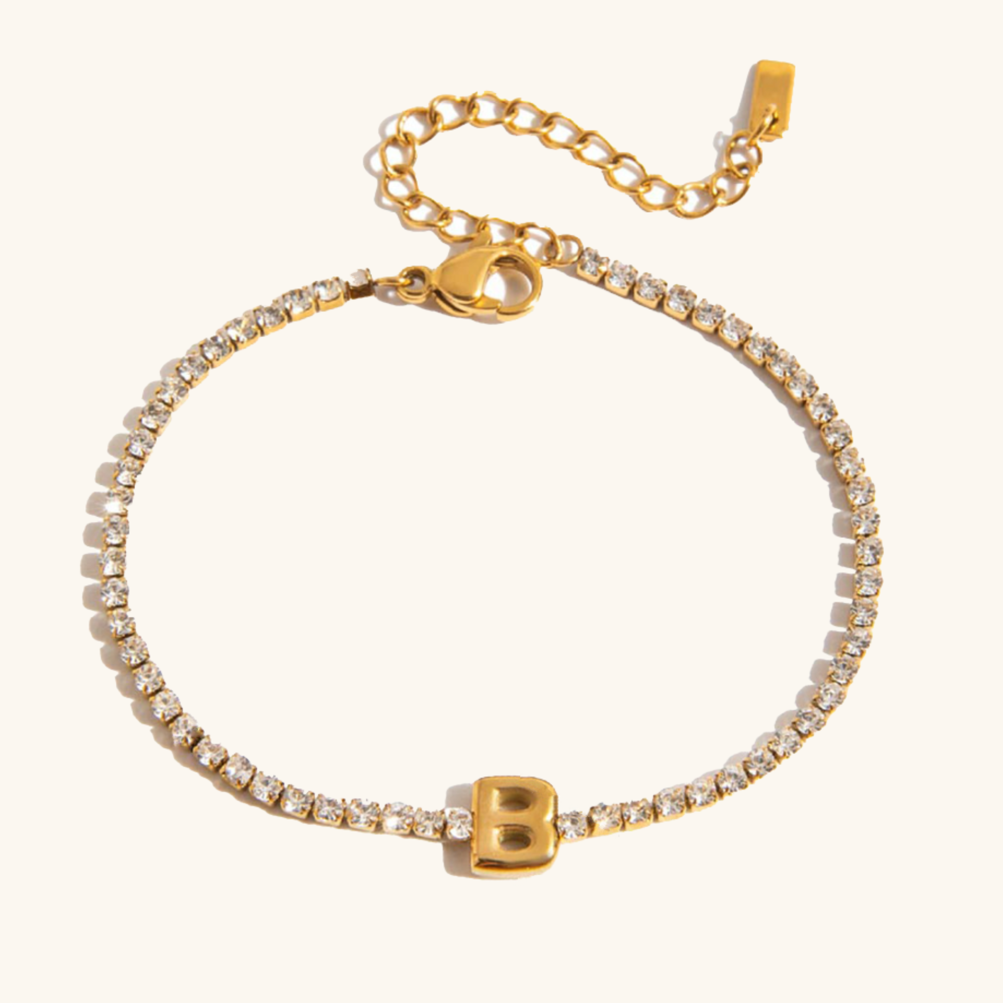 Avaria Bubble Letter Tennis Bracelet Image