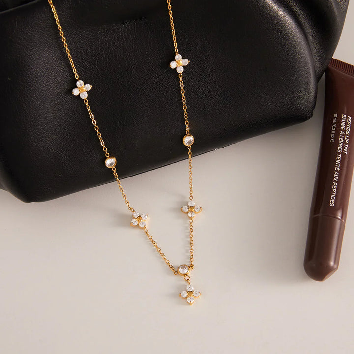 Fortune Diamond Clover Necklace