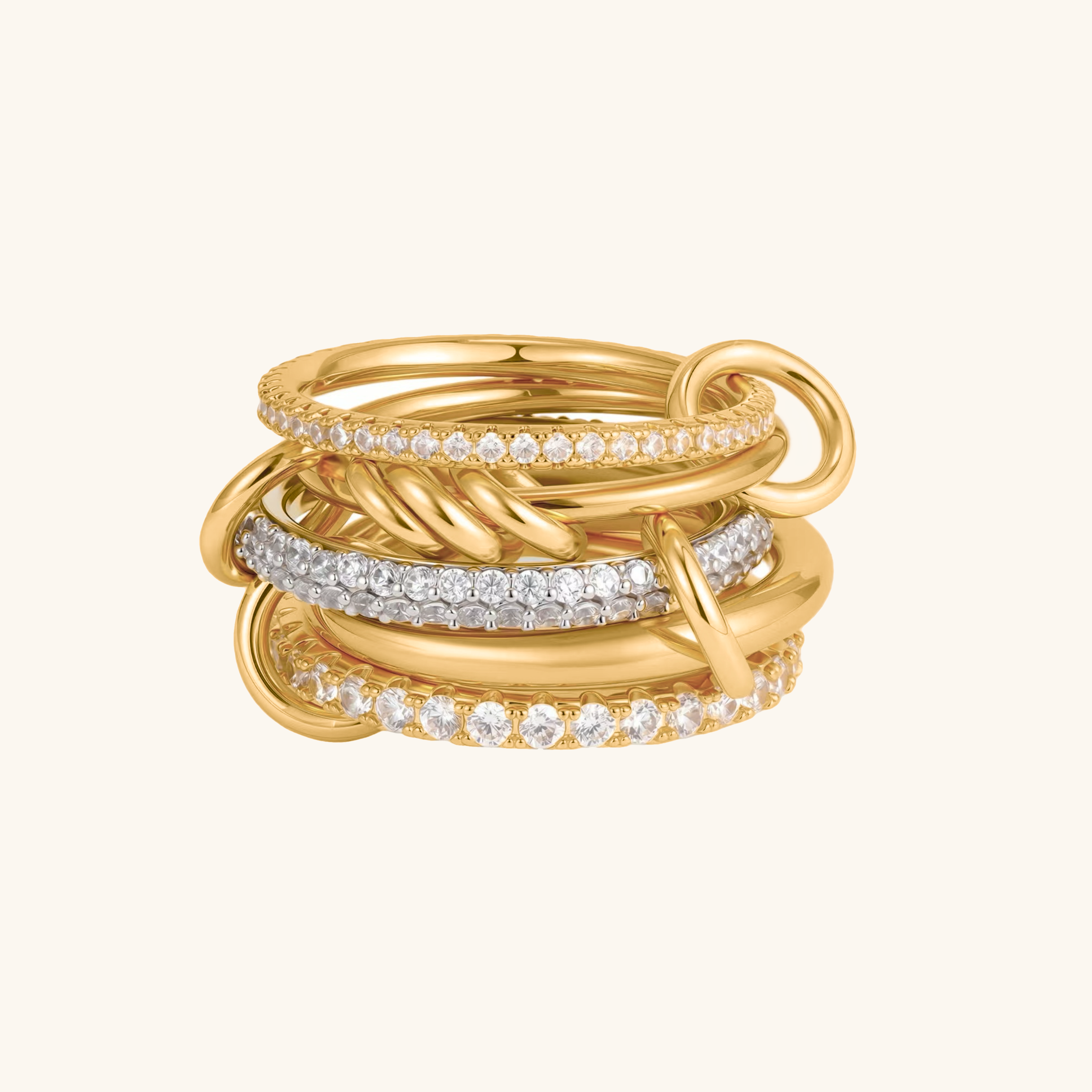 Blaise Stacked Diamond Ring Image